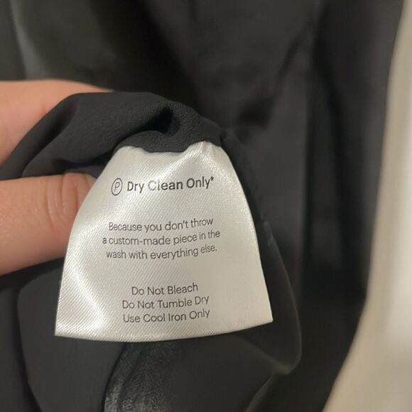 Free People x Fame and Partners Cara One-Shoulder Dress Black Ruffle, Size 6 - Picture 8 of 11